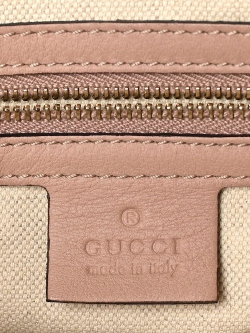 GUCCI Guccissima Medium Bree Foldover Tote Soft Pink - Picture 9 of 9